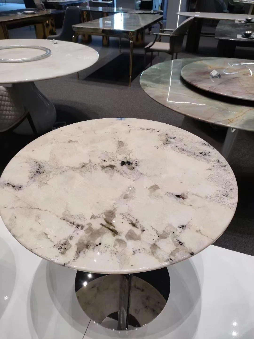 Luxury Stone Marble Top Dining/Coffee/Tea Table Various Colors Blue/Grey/White Stone Furniture