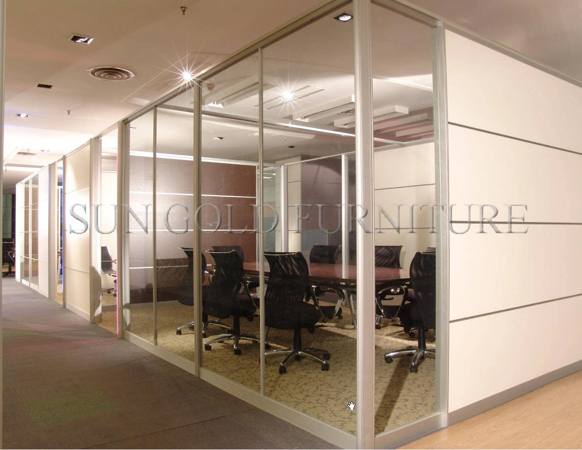 Modern Office High Partition Wall with Glass Aluminium Partition Wall