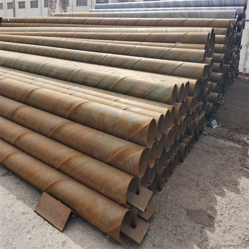 Spiral Seam Steel Pipe Welded by Automatic Double-Wire Double-Sided Submerged Arc Welding Process Spiral Welded Pipes