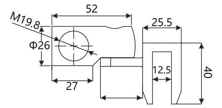 El cuarto de baño Accesorios de hardware Fixed-Panel Shower-Glass Support-Bar ajustable Soporte de abrazadera de conector giratorio