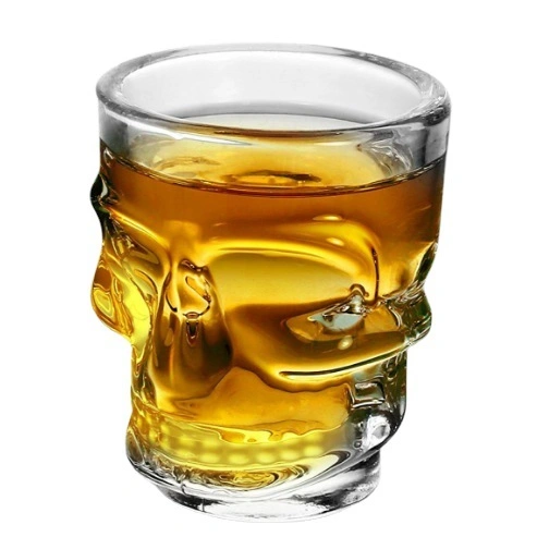 50ml 1.5oz beber whisky de la copa de cristal pequeño frasco de vidrio de embalaje de taza de jugo de Mini