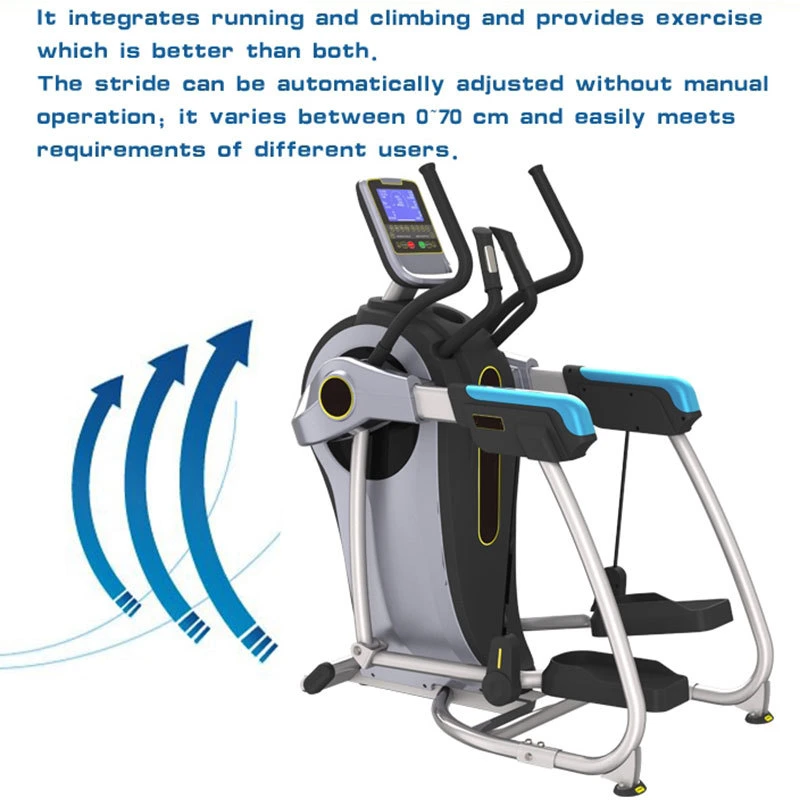 Black Blue Gym Fitness Exercise Equipment Magnetic Home Use Elliptical Machine