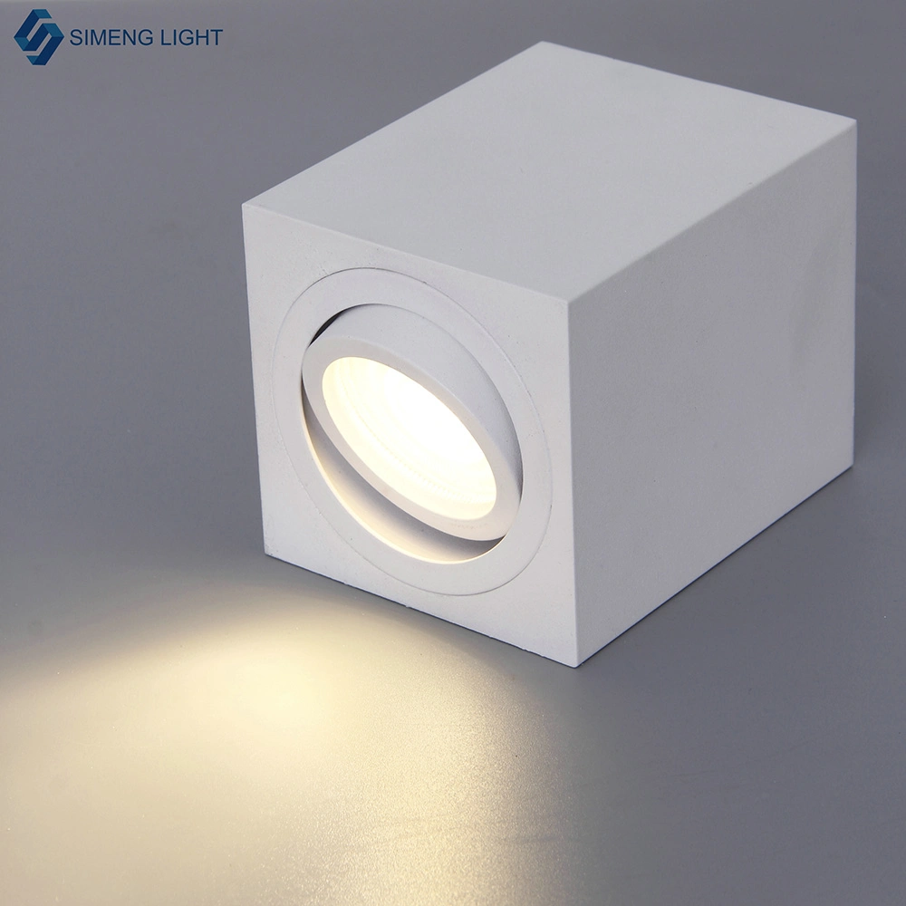 Rechteckige runde LED-Deckenleuchten mit MR16/GU10 Glühbirne, MR16 Downlight für den Innenbereich, LED-Aufputz-MR16 Downlight im Hotel
