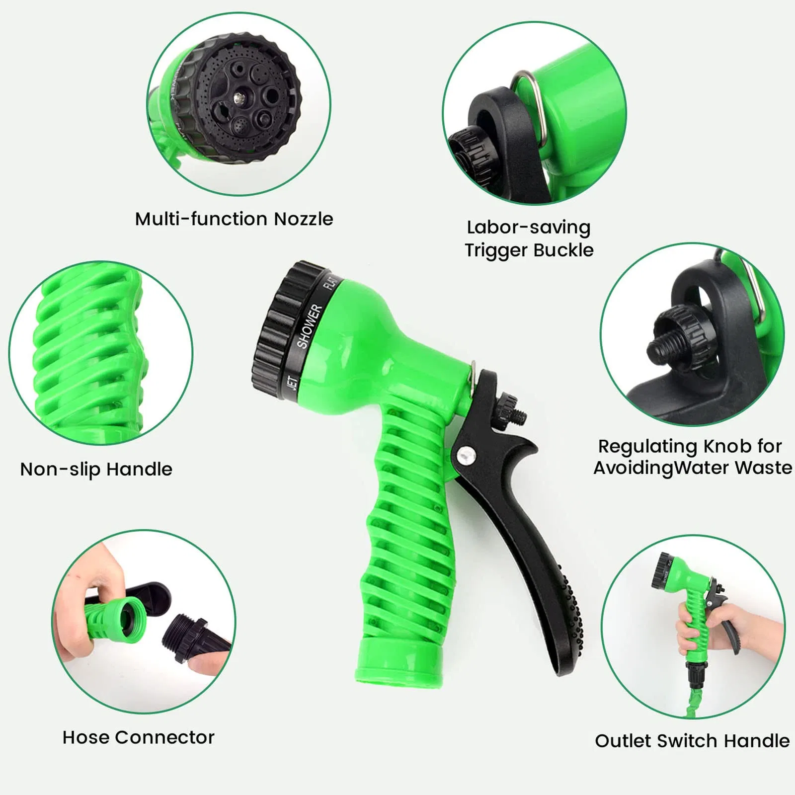 Low Price Water Pipe Nozzle Flexible Multi-Functional Gardening Garden Hose