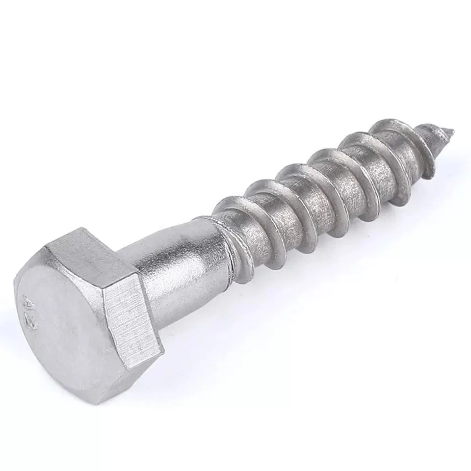 201 High quality/High cost performance  Stainless Steel Hex Head Self Tapping Screws Half Thread Furniture Barrel Bolt Set for Beds Chairs, Crib