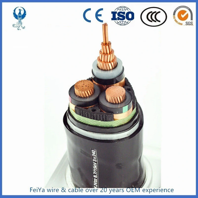 Certificación CE Mv el Cable de cobre de acero blindado de cinta aislante XLPE