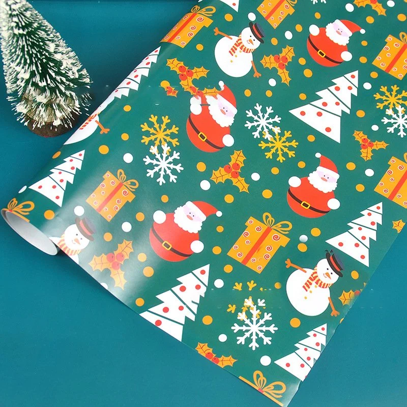 2021 Christmas Coated Kraft Paper Printed Jl-W1021