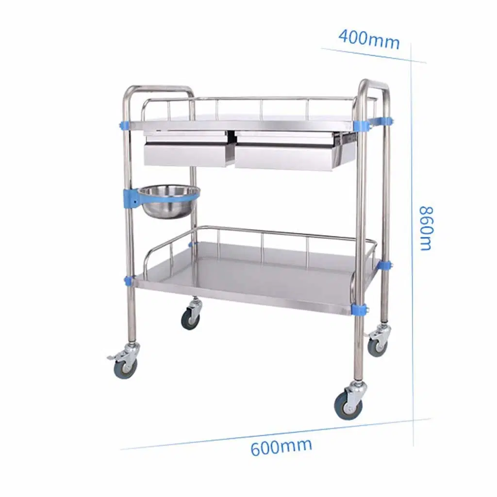 Assemble Hospital Stainless Steel Unity Surgical Dressing Instrument Medical Cart