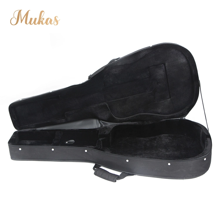 Factory OEM Musical Instrument Case Acoustic/Classical Guitar Bag Double Shoulder Straps 600d Oxford Sponge Foam 40inch 41inch Guitar Case