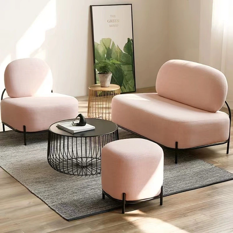 Nordic Fabric Sofa гостиная небольшая квартира светлая роскошь двухместный Сиденье