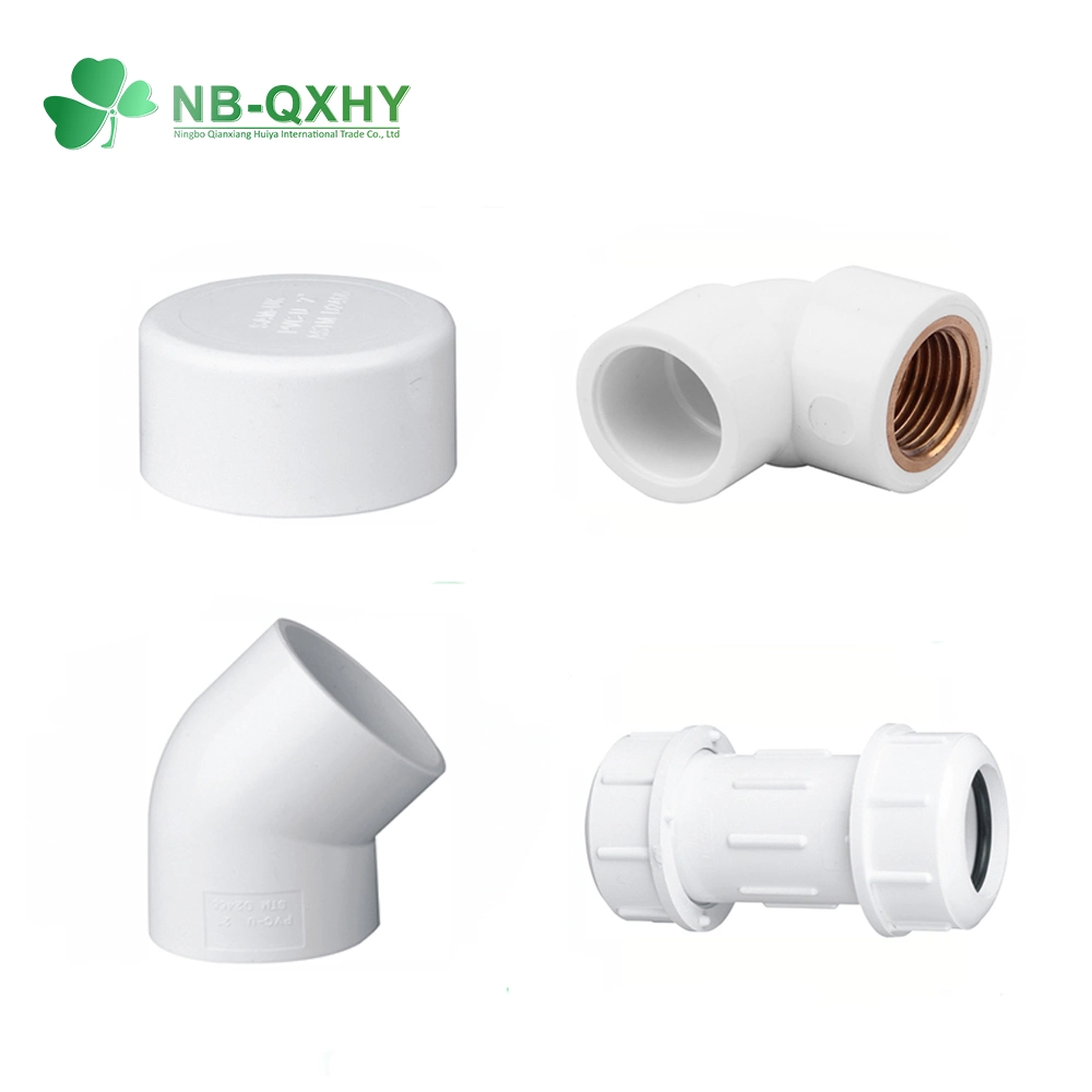 Sch40 Pipe Fittings ASTM Standard Plastic Elbow Ios9001 UPVC PVC Pipe Fitting