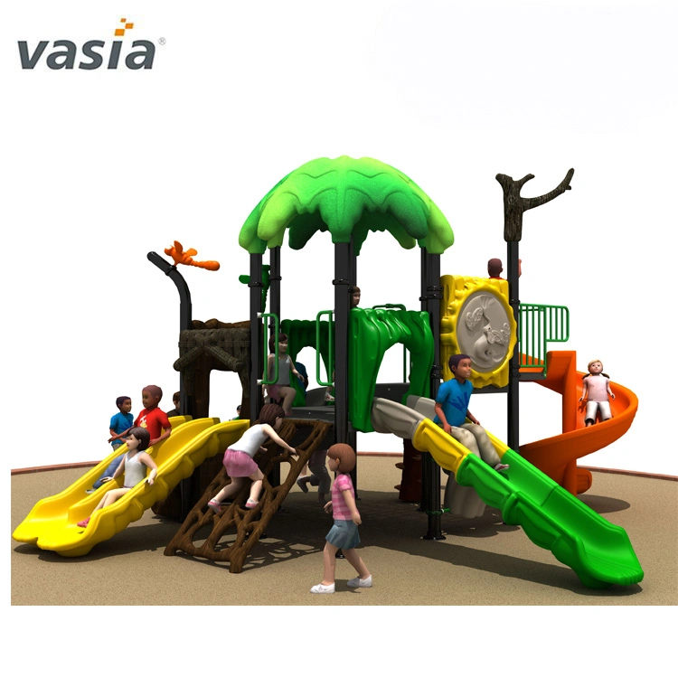 Nouveau modèle de terrain de jeux extérieur les enfants du préscolaire plastique en bois Jeu de jouer un terrain de jeux