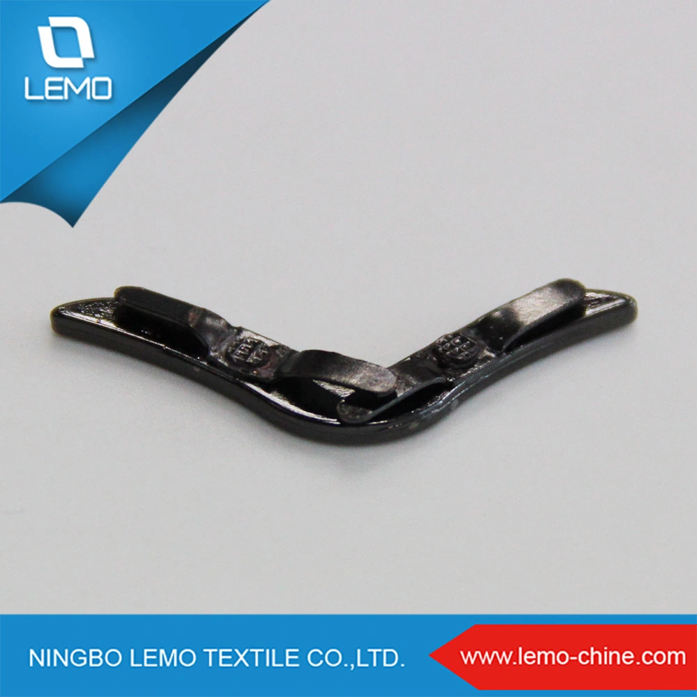 Black Arcuate Snap Metal Buckle for Belt and Jeans