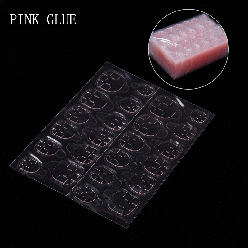 Double Sides Nail Glue Sticker Fingernails Nail Glue Jelly Gel Tape Adhesive Tabs Transparent Flexible Fake Nails Tips