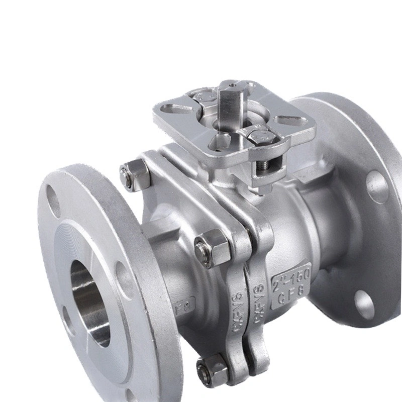 Wenzhou Full Bore Industry Casting Class150/Pn16 Stainless Steel Flange Ball Valves with ISO 5211 Direct Mounted Pad