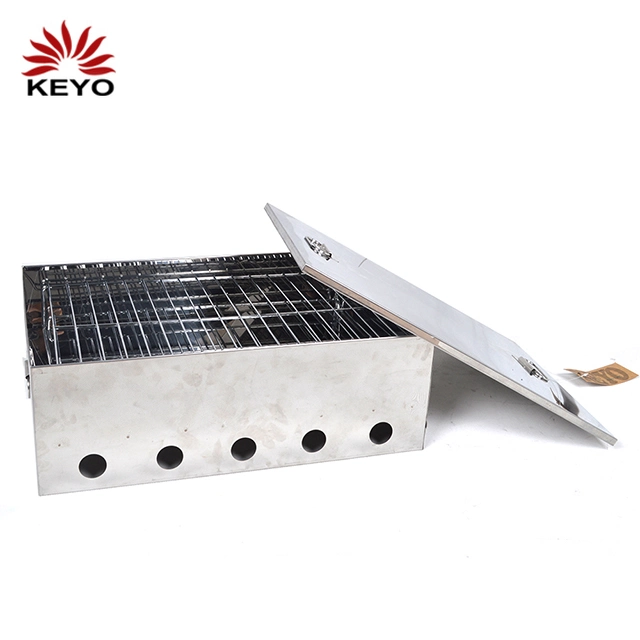 China Stainless Steel Fish Smoker Box Wood Chips Barbecue Grill Machine