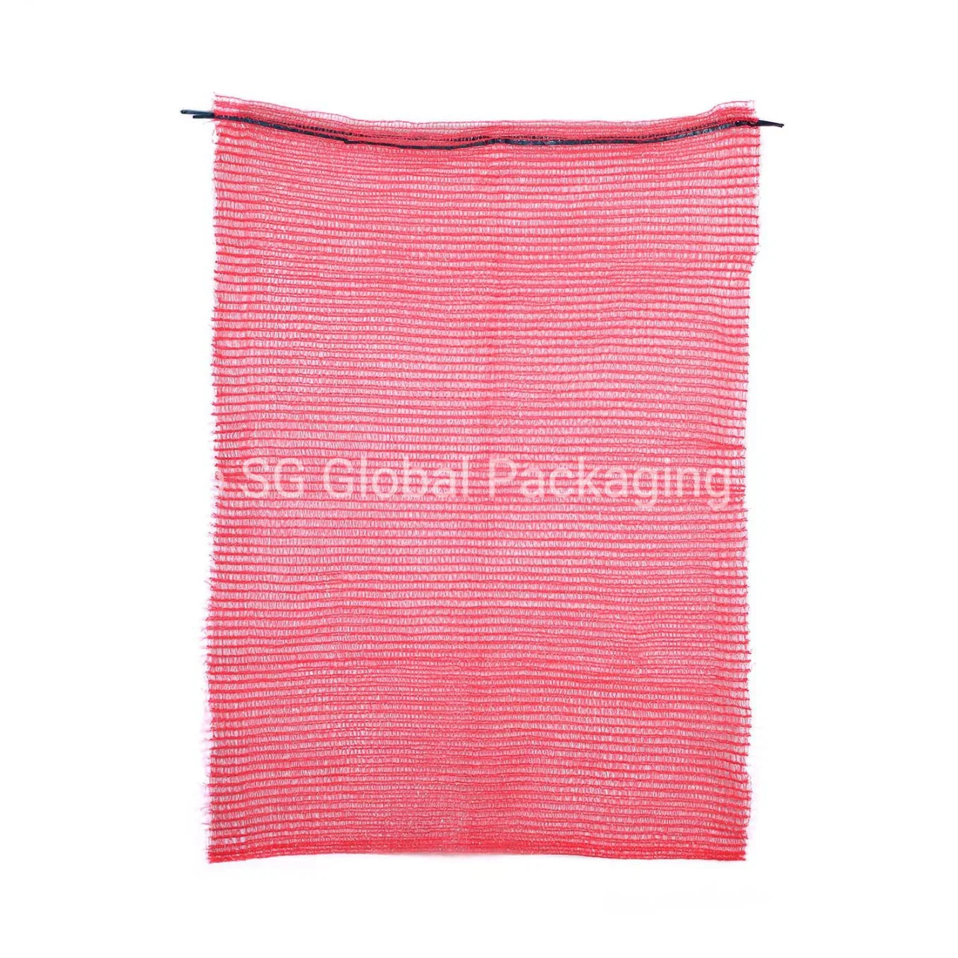 Grs Nouveau matériel Poly Net Raschel Sack PE Leno sac Mesh 30x47cm10kg d'emballage biodégradable Impression offset en plastique extensible coulisse Légumes Fruits de bois de chauffage