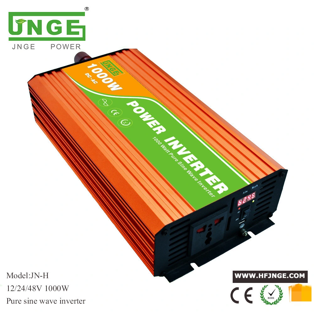 precio de fábrica ISO JNGE 300W a 500W 600W 800W 1kw 2kw 3kw 4kw 5kw Onda senoidal pura inversor de 12V 24V 48V 96V Sistema de Energía Solar