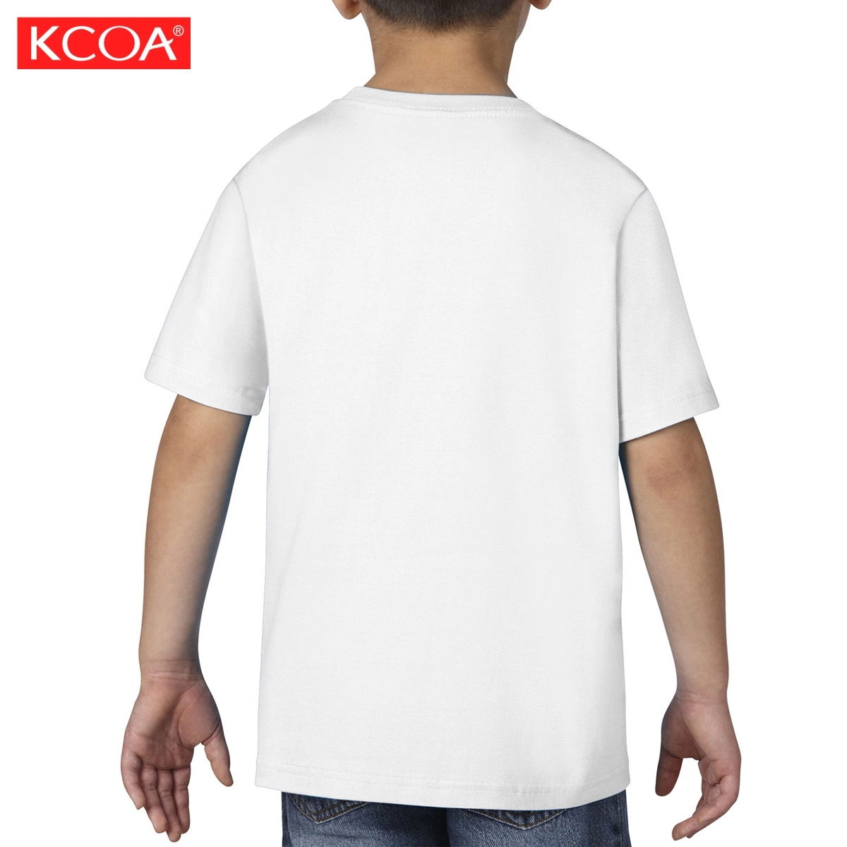 Moda OEM logo impreso personalizado a los niños normal de algodón camiseta