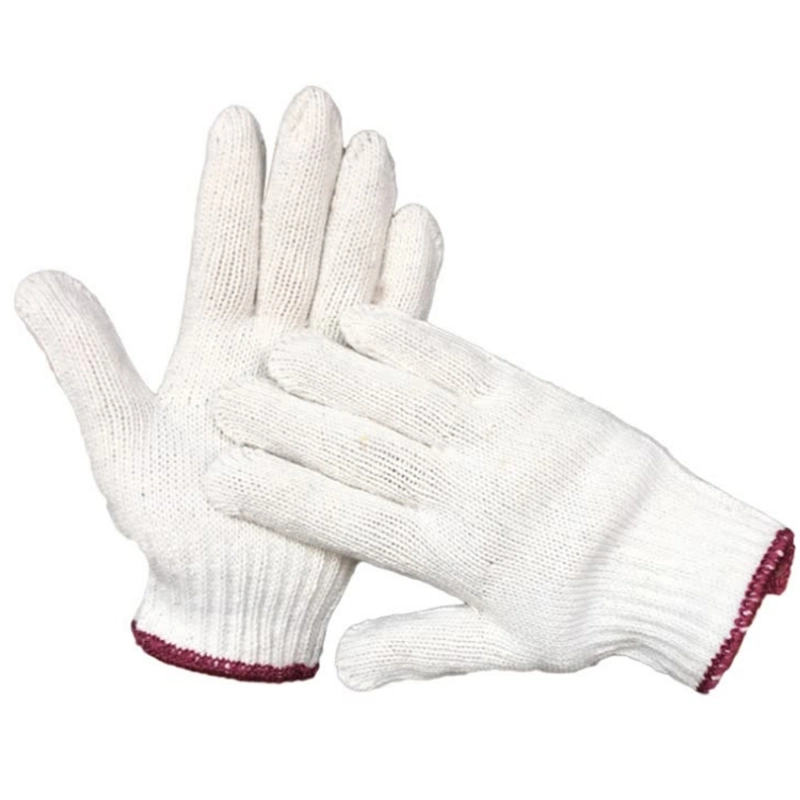 Характер белый защитные перчатки мужчин и женщин белый хлопок перчатки