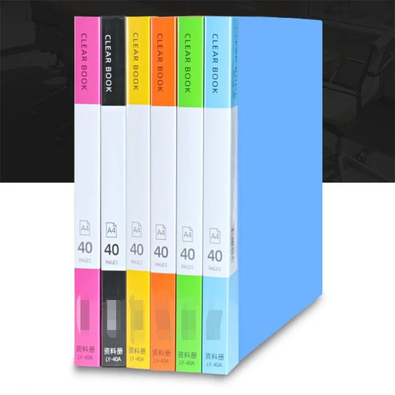 مجلد A4 Information Booklet LLOSE-Leaf Student Color Test Paper Folder