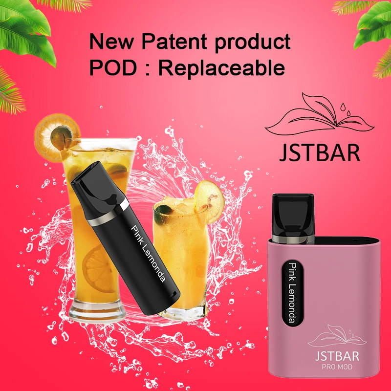 Prix de gros 400 mAh Pod remplaçable Vape Pen jetable 600 Puffs cigarette électronique Jstbar PRO Mod