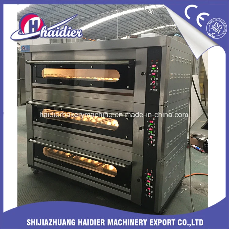 Bakery Equipment Electrical Deck Oven 3 Layers with Steam