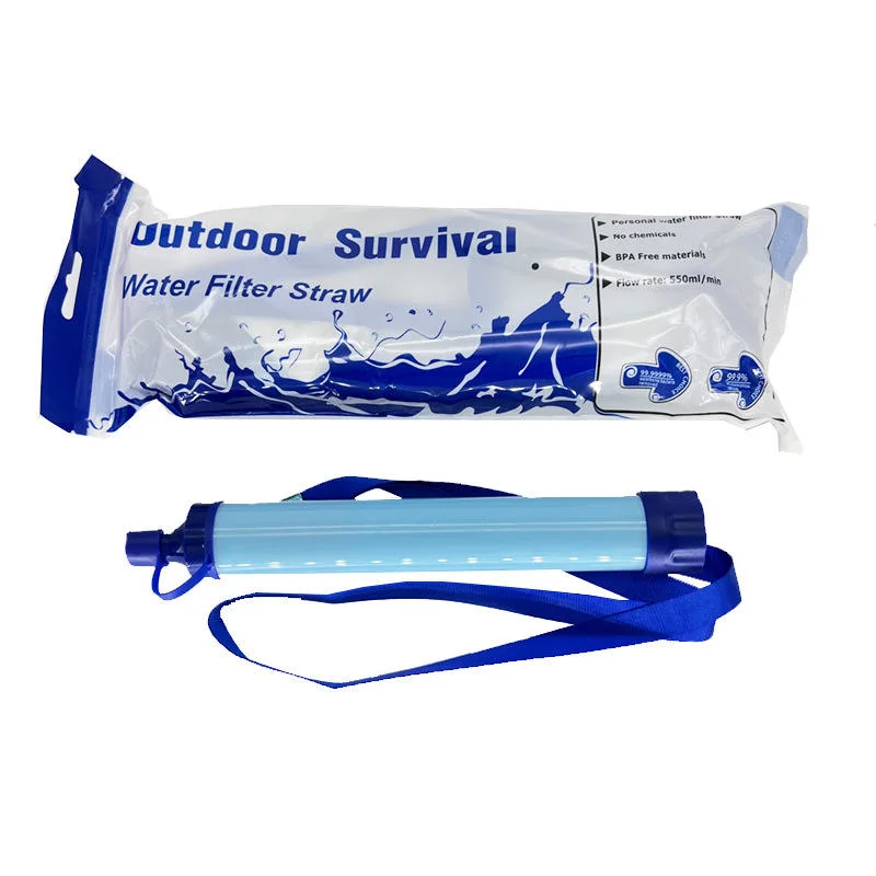 Outdoor Emergency Survival Gear Personal Water Filter for Camping