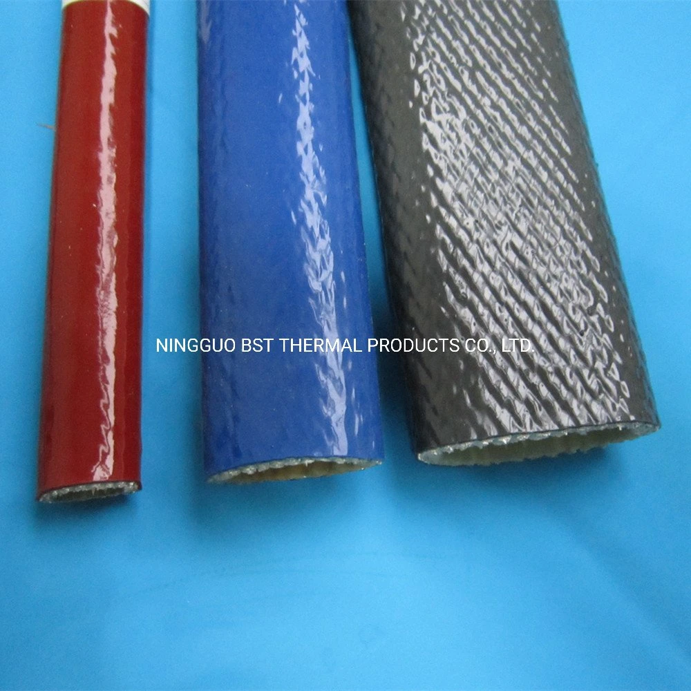 Stainless Steel Ss 304 Flexible Metal Exhaust Braided Reinforced Hose Protector Materials Silicone Fiberglass Black Hose or Wiring Loom Insulation Sleeve