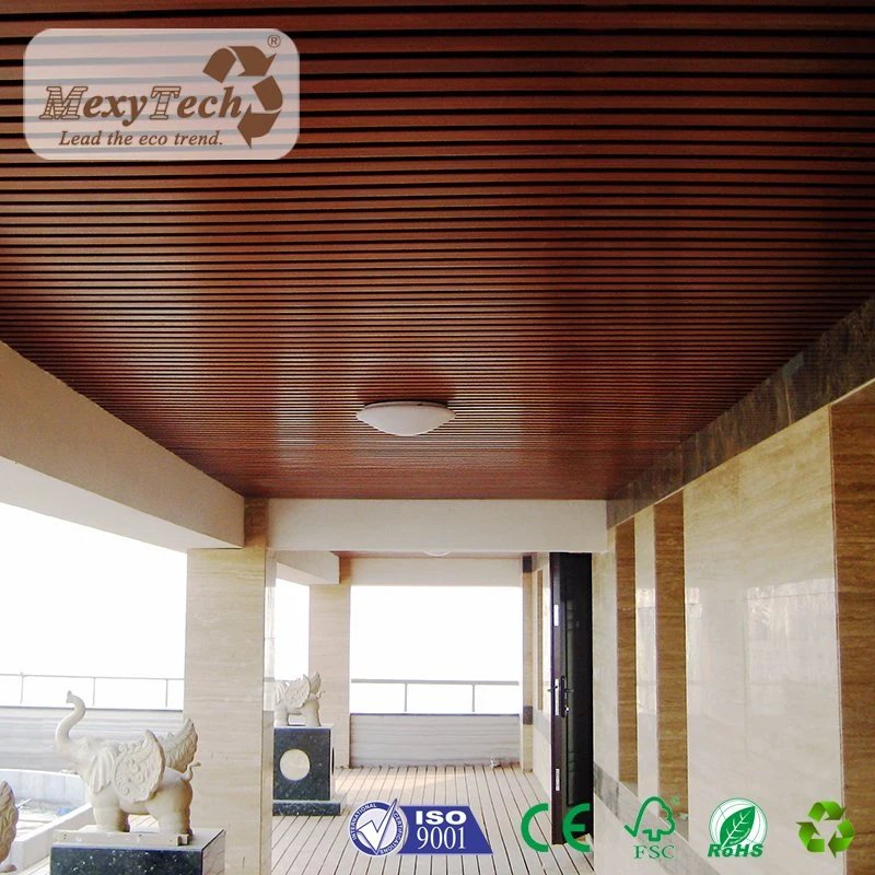 Bar/ Restaurant Ceiling Wood Compositing Profiles PVC/WPC Ceiling