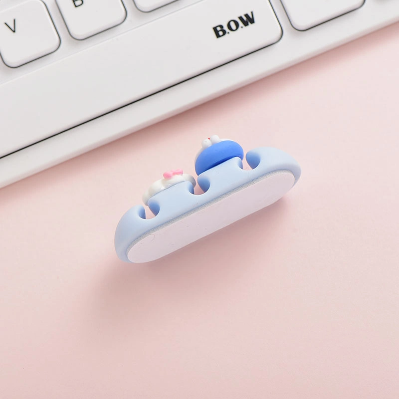 الجملة Silicone سطح المكتب ترتيب الإدارة نصائح حاوية Silicone USB كابل المنظم