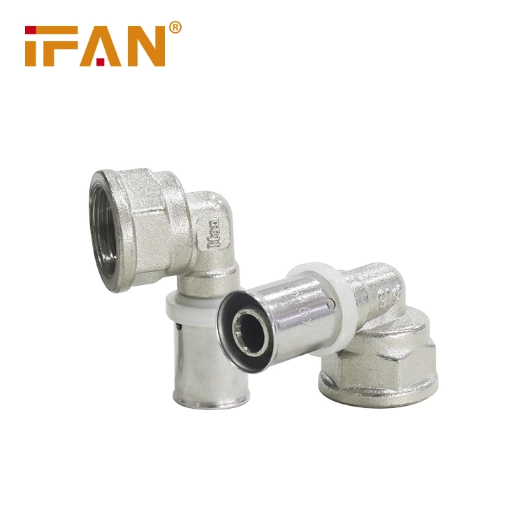 IFAN Großhandel Messing Crimp Fittings 16-32mm Messing Pex Crimp Fittings