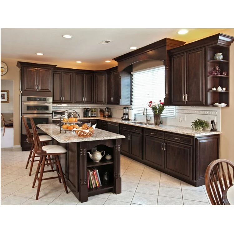 Simple Designs Home Used Kitchen Cabinet Wooden Kitchen Furniture Set