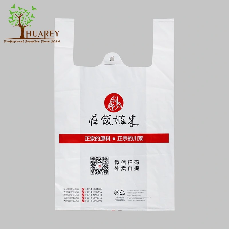 PLA+Pbat Cornstarch T-Shirt Bag for Shopping