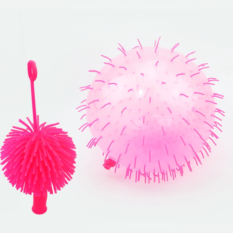 Hot Sale TPR Fluffy Puffer Ball Long Hair Yoyo Ball