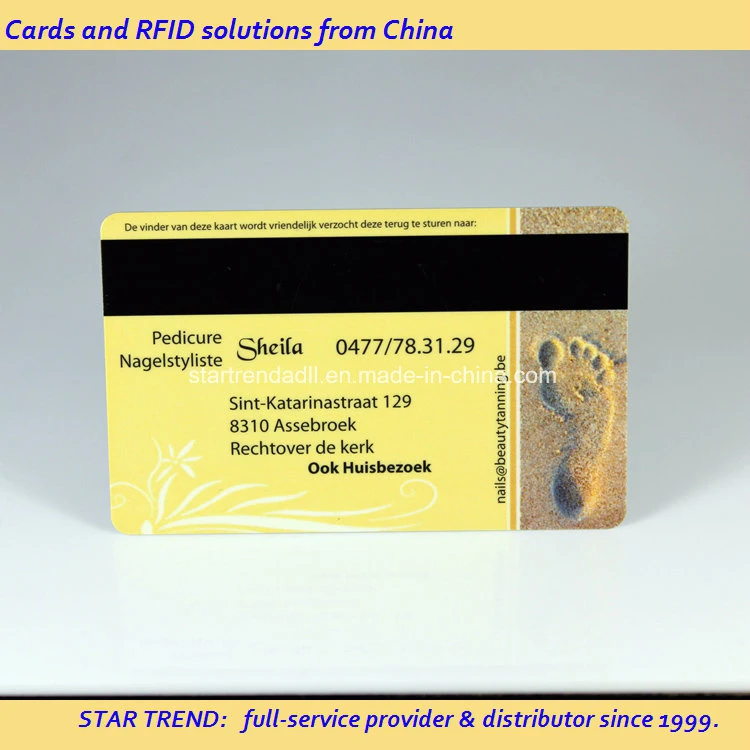 Health Club Card Made of PVC with Magnetic Stripe (ISO 7811)