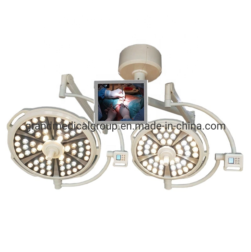 Medical LED500 700 Shadowless Operation Lamp with Camera Sysytem Single Double Head Ceiling Mounted Medical Lingt