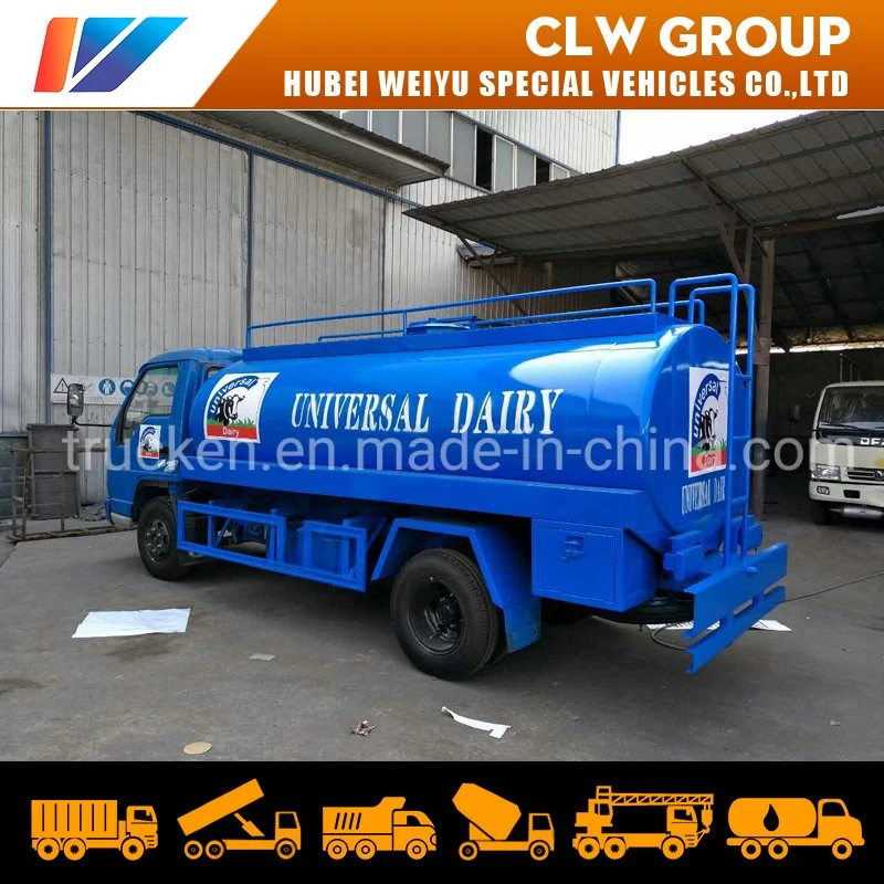 LHD/Rhd 4000 Liters Milk Tank Truck/Tanker Truck for Fresh Milk Transport