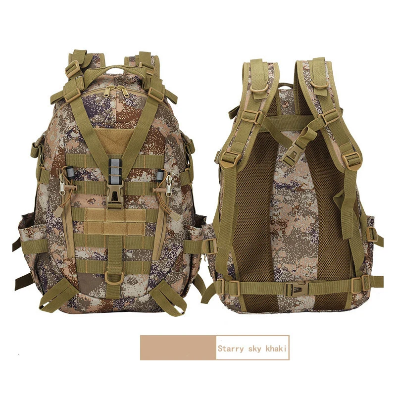 Militar al aire libre Caminata Camping Mochila de caza Mochila táctica militar suave Camuflaje impermeable táctica