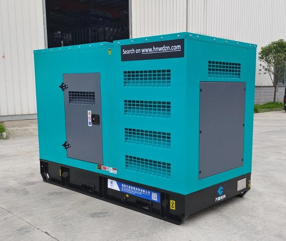 Générateur d'électricité Cummins Volvo Weichai insonorisé de 80 kW 100 kVA avec groupe électrogène diesel silencieux et capot.