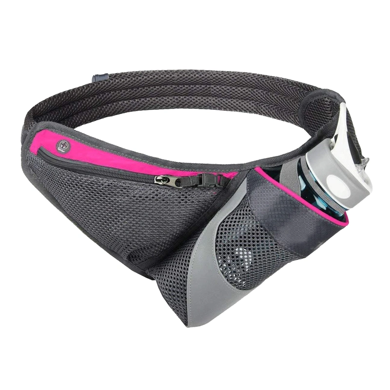 Ceinture de course à pied avec support pour bouteille d'eau Sac banane taille pour hommes femmes