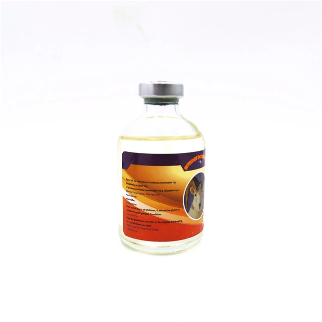 Ivermectin Injection GMP Level Veterinary Medicine Good Quality Injection Cattles Use 100ml