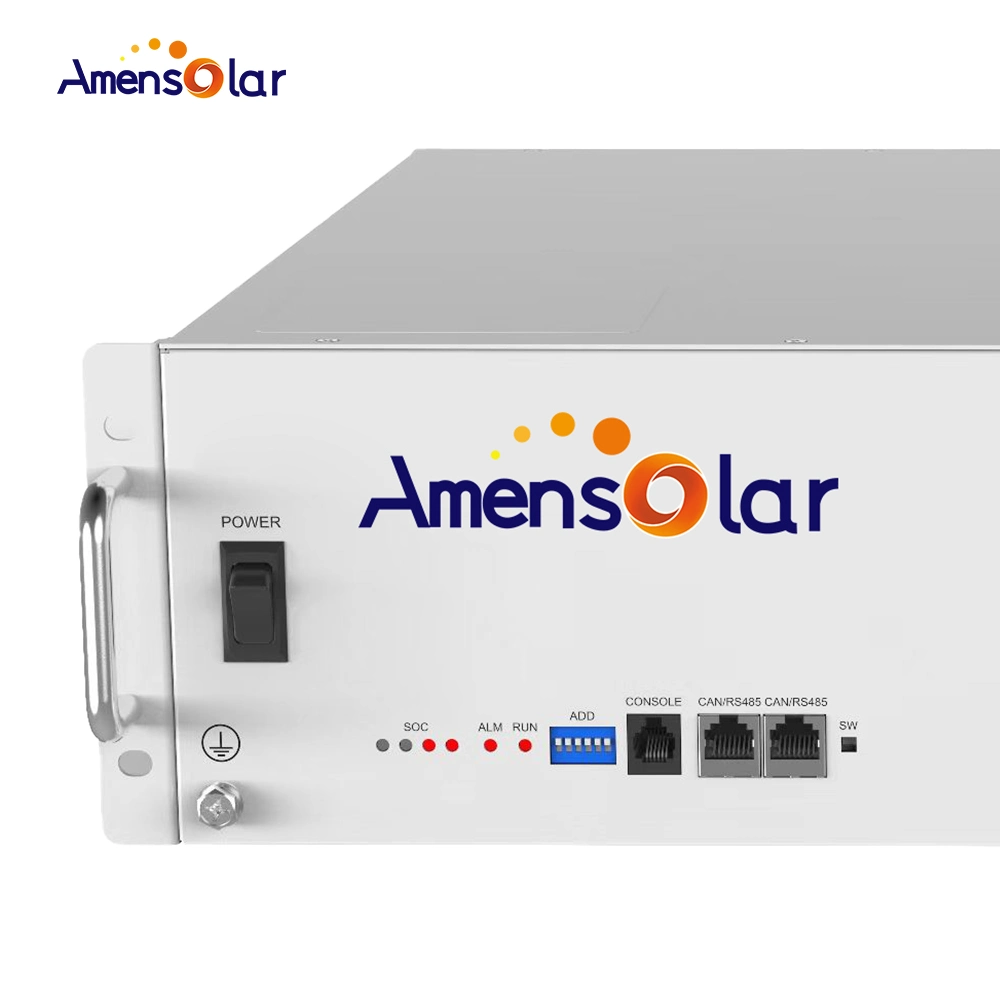 Amensolar AM5120 monté en rack 51.2V 5kwh PDD à cycle profond stockage solaire ess