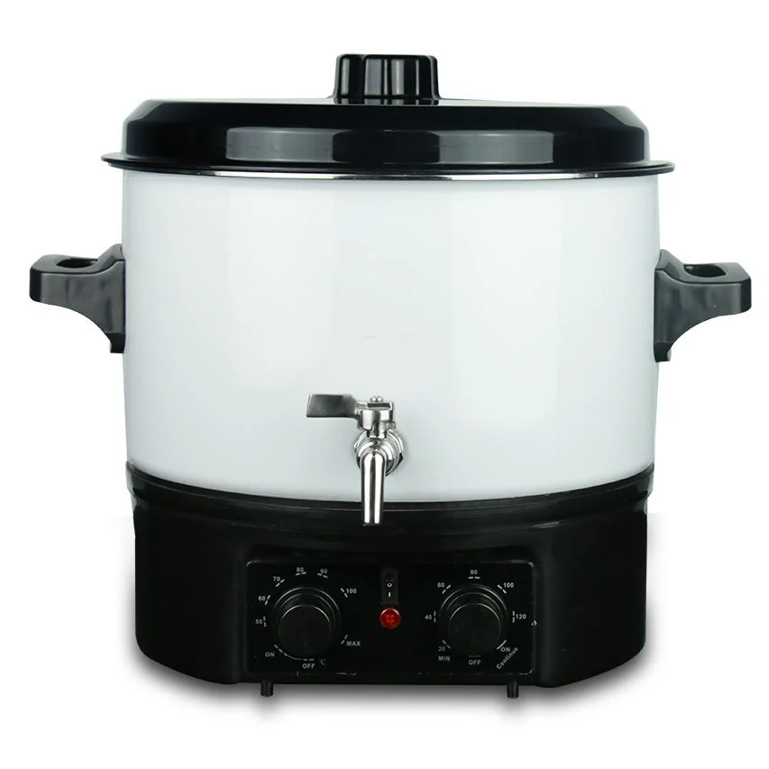 16L Electric Enamel Fruit Preserving Cooker Soup Pot for Water and Coffee Heating and Warming