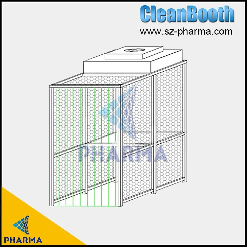 Soft Wall Static-Free Curtain Small Size Cleanroom Tabletop