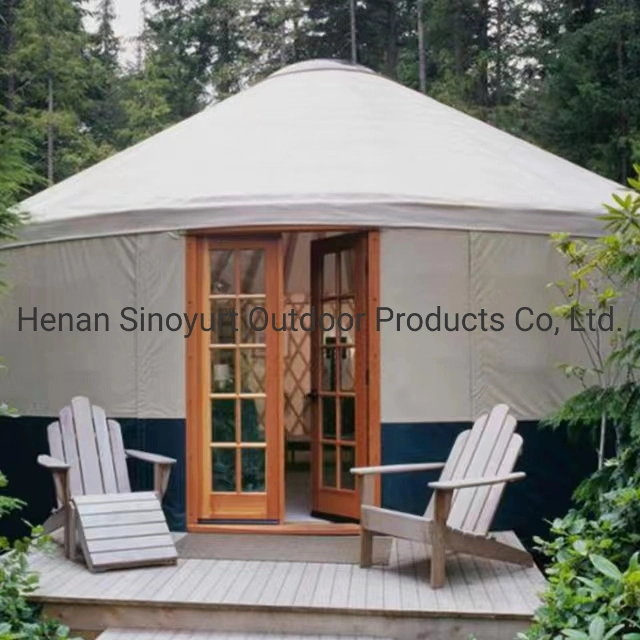 4 Persona vida permanente Yurt Tienda hogares para Glamping