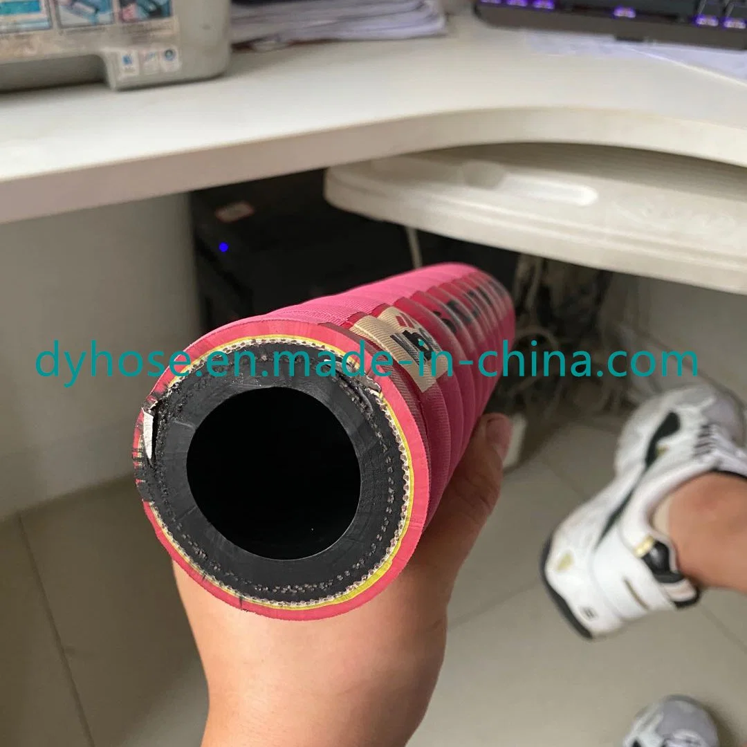 Construction Machinery Hydraulic Rubber Tube Fiber Spiral Rubber Pipe Wearable Sandblasting Rubber Hose