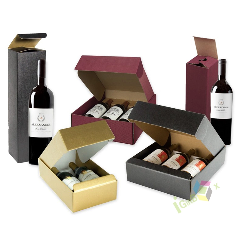 Custom Wholesale/Supplier Luxury High quality/High cost performance  Wine Bottle Gift Set Packaging Box