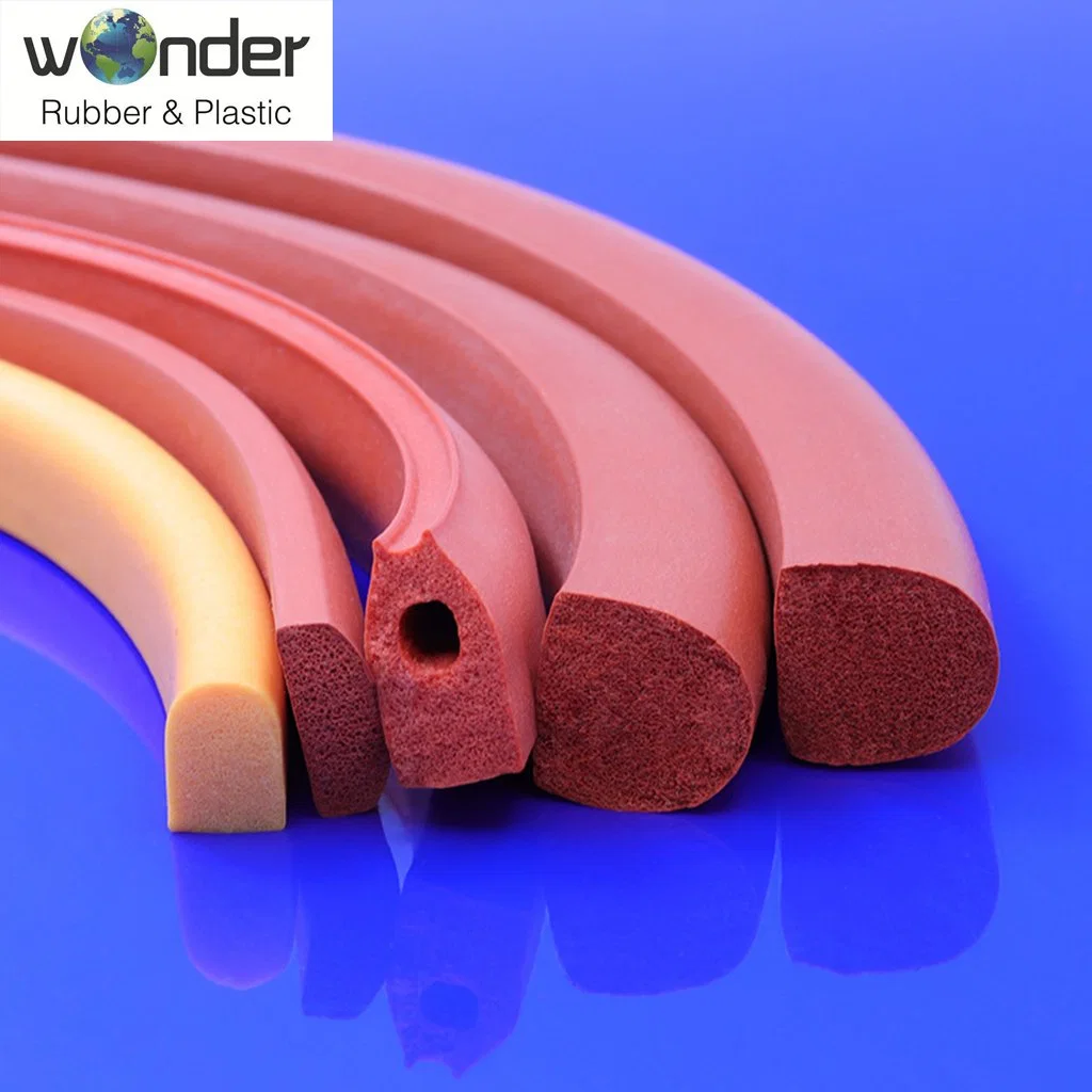 Profile Foam Rubber Door Window Seal Self Adhesive Backed EPDM Silicone Sponge Strip Closed Cell Rubber Extrusion