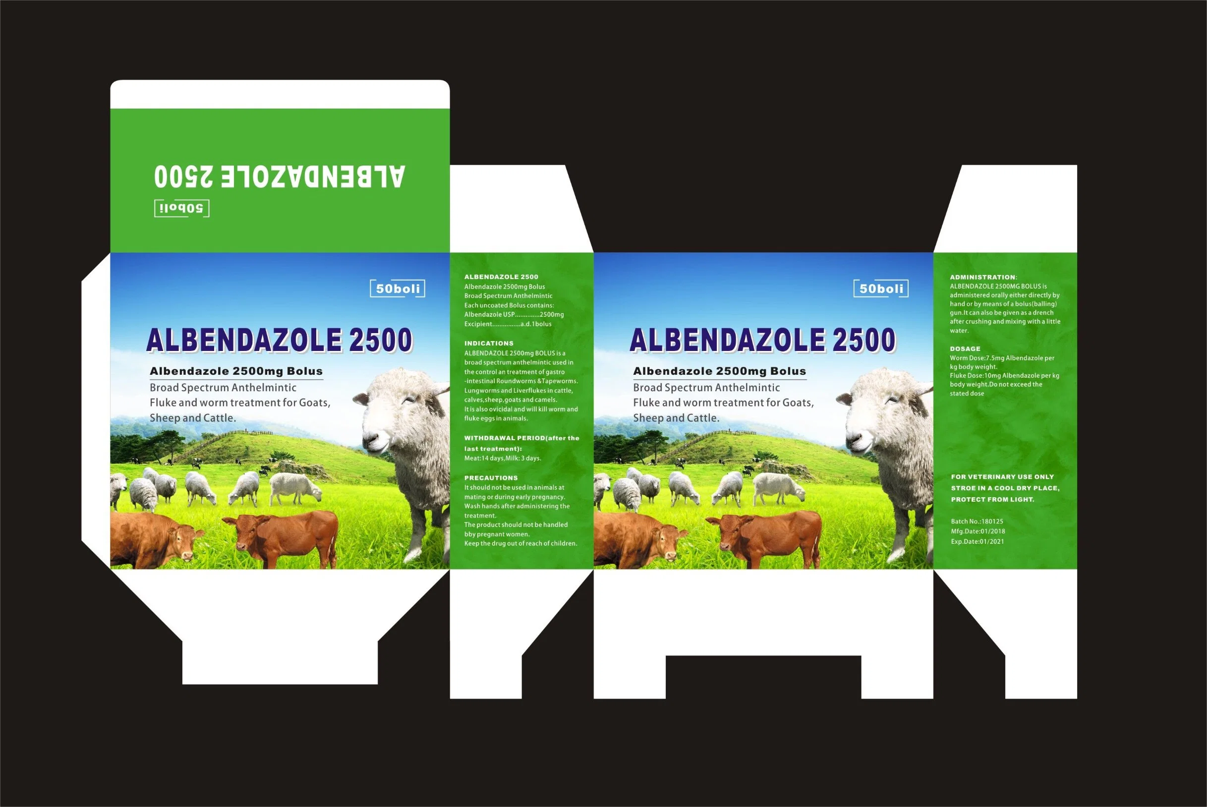 Veterinary Medicine Albendazole Bolus Weight 300mg 600mg 2500mg